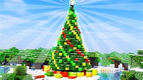 How To Build a CHRISTMAS TREE in Minecraft (CREATIVE BUILDING) - YouTube