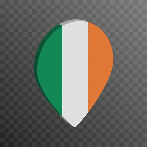 Map pointer with Ireland flag. Vector illustration. 17137847 Vector Art ...