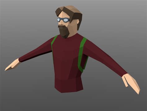 Resultado de imagem para low poly character Character Test, Low Poly Character, Modelos Low Poly ...