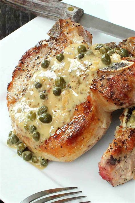 Seared Pork Chops with Caper Sauce | Recipe Cart