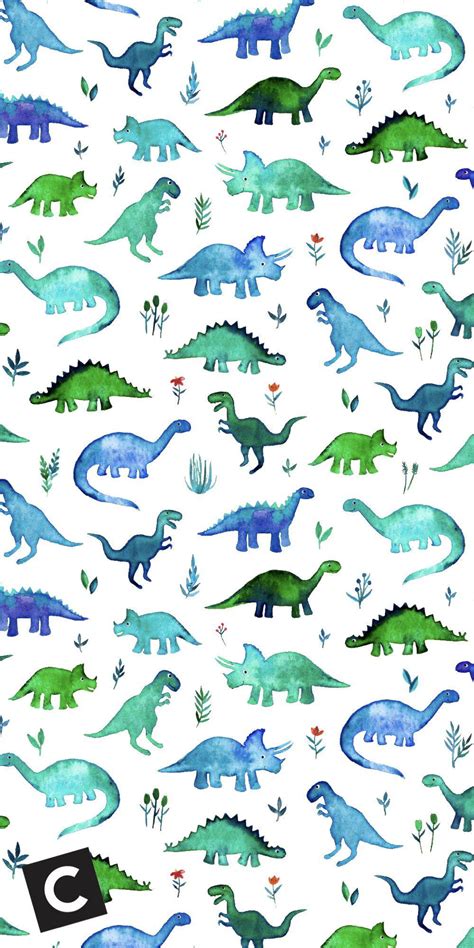 Aesthetic Dinosaur Wallpaper Blue - Kremi Png