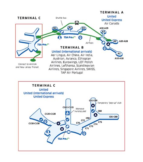 Ewr Terminal A Map - China Map Tourist Destinations