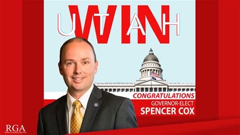 RGA Congratulates Lt. Governor Spencer Cox On Victory In Utah