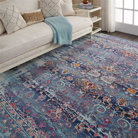 Nourison Vintage Kashan VKA02 Blue Rug