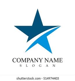 Vektor Stok Blue Star Logo Design Inspiration Business (Tanpa Royalti) 1551205886 | Shutterstock