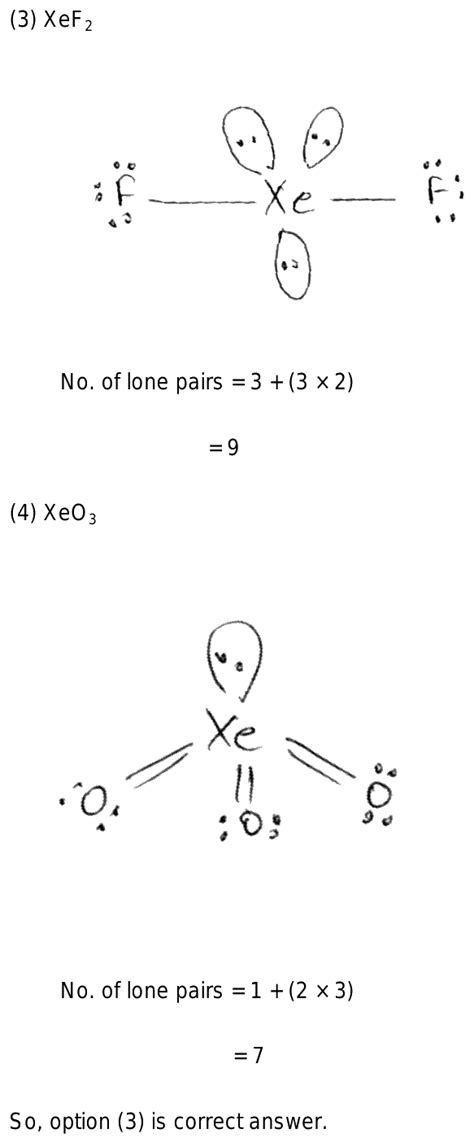 Which of the following xenon compounds have the same no. of lone pairs as there are in I_3^ ? (1 ...