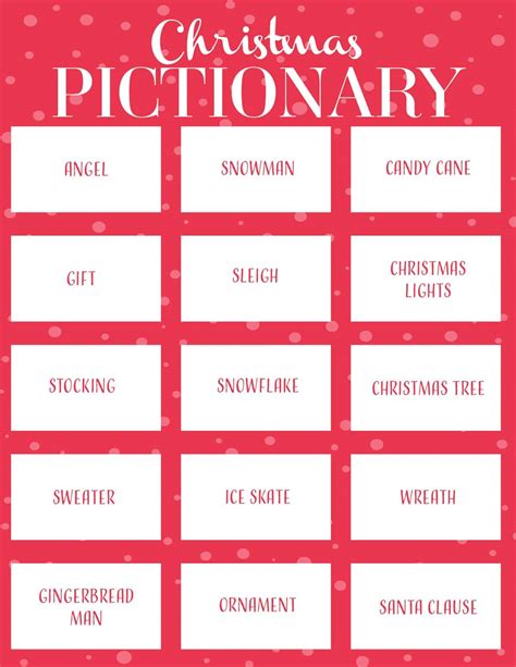 Christmas Pictionary | Skip To My Lou