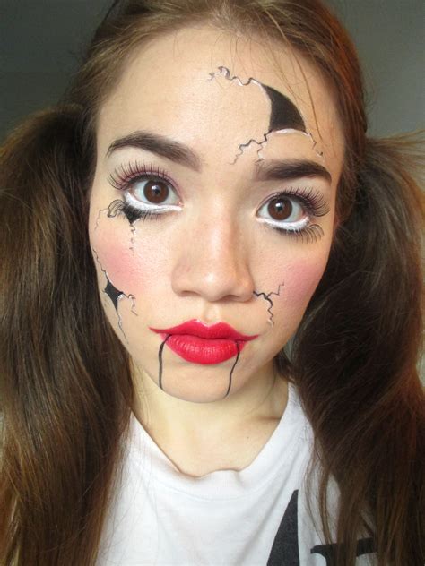 Cracked doll makeup simple - nichelas