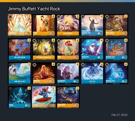 Jimmy Buffett Yacht Rock Lorcana Deck | Lorcana.gg