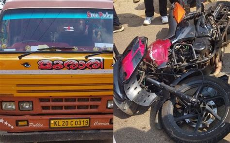 Youth critically injured as lorry rams bike in Thiruvananthapuram ...