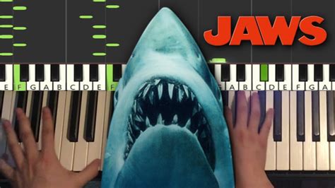 JAWS Theme (Piano Tutorial Lesson) - YouTube