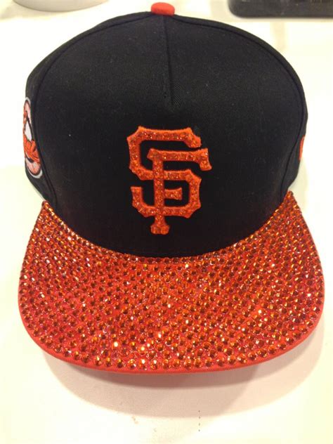 SF Giants Hat Logo Brim & Top Button Adult Hat