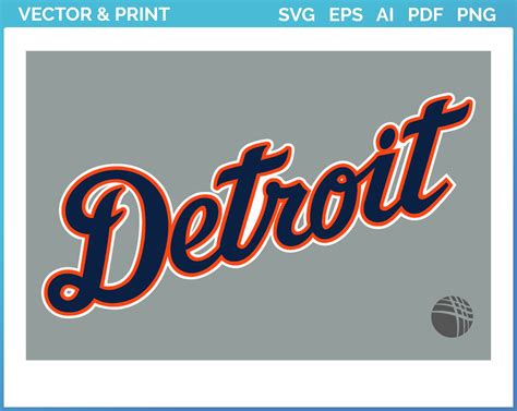 Detroit Tigers - Baseball Sports Embroidery Logo in 4 sizes ...