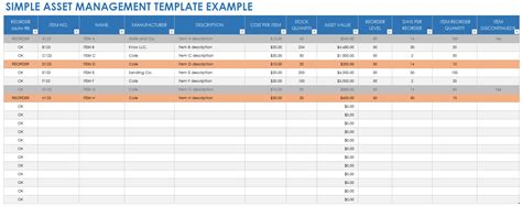 Free Asset Tracking Templates | Smartsheet