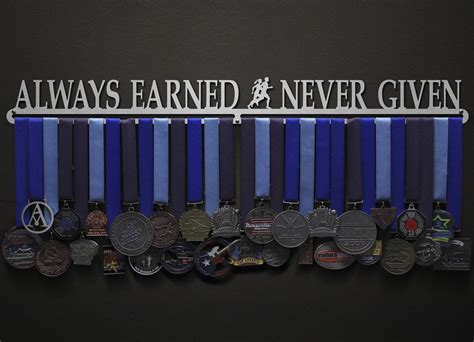 Always Earned Never Given - Couple | Sport & Running Medal Displays ...