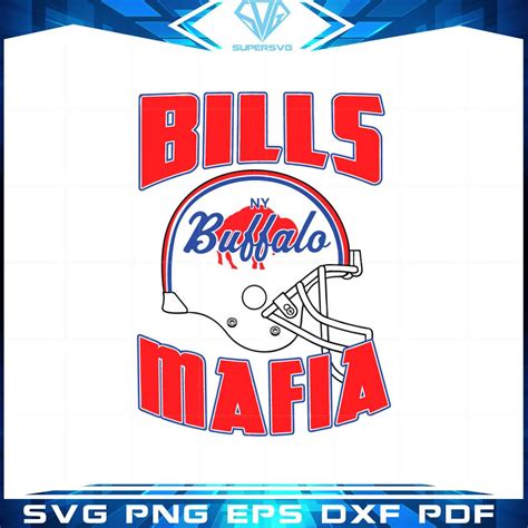 Bills Mafia Buffalo Bills Helmet Svg For Cricut Sublimation Files