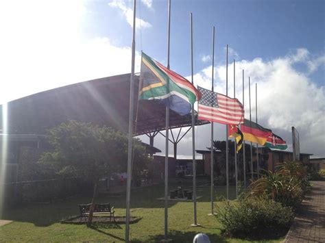 Flags fly at half mast outside the Nelson Mandela Museum in his hometown of Qunu, South Africa 6 ...