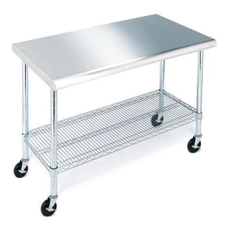 Seville Classics SHE18308WH Commercial NSF Stainless Steel Top ...