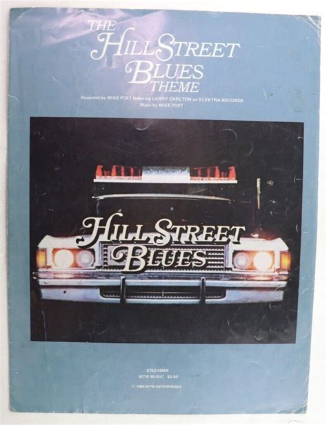 Vintage The Hill Street Blues Theme Sheet Music, Piano/Guitar, 1980 ...