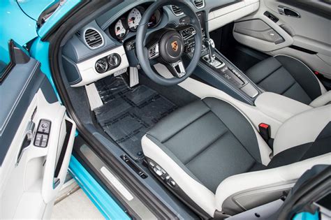 Miami Blue Porsche Interior