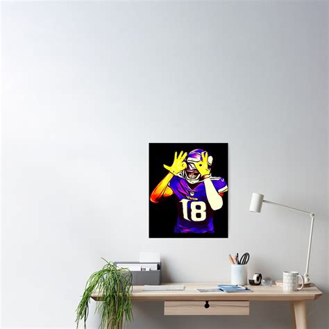 "Justin Jefferson griddy dance " Poster by YuhSportsz1 | Redbubble