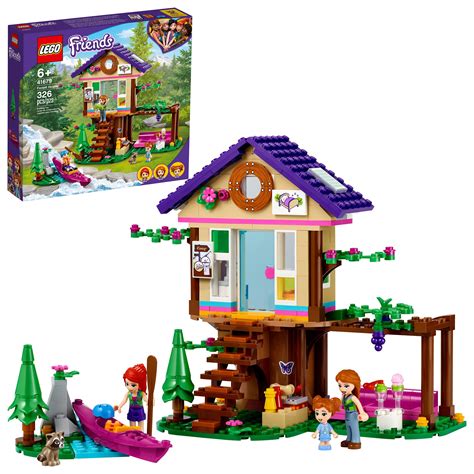 LEGO Friends Forest House 41679 Building Kit; Forest Toy with a Tree ...