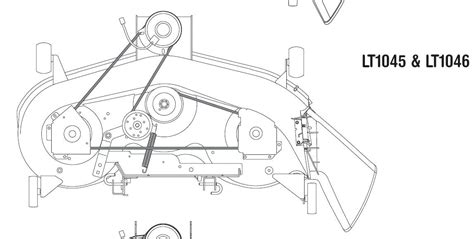 Cub Cadet Ltx 1045 Drive Belt Diagram