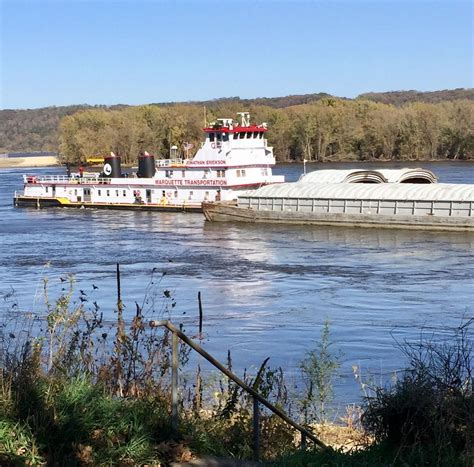 Barges on the Mississippi | Great river, Barge, River