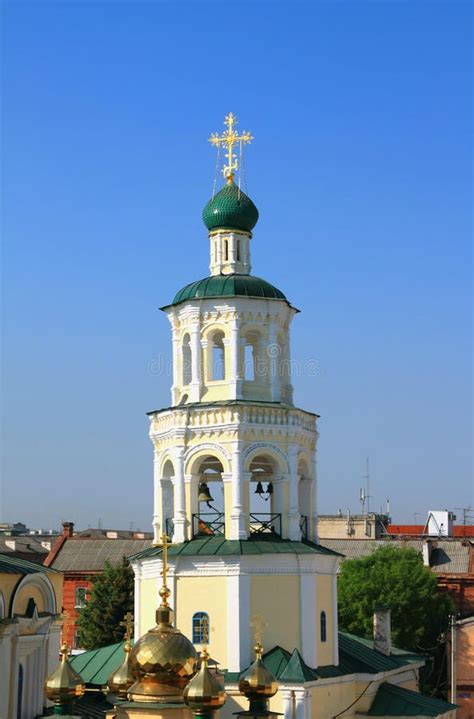 Belltower of Pokrovsk Church. Kazan, Tatarstan, Russia Stock Image - Image of mother, morning ...