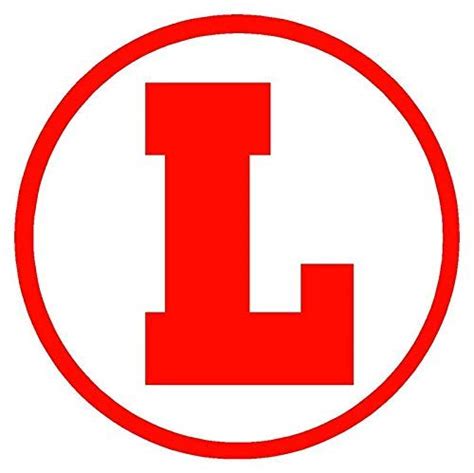 KaaHego L-Board Learning License Symbol Exterior Sticker & Decal Vinyl Graphic Red 11.5X11.5 (2 ...