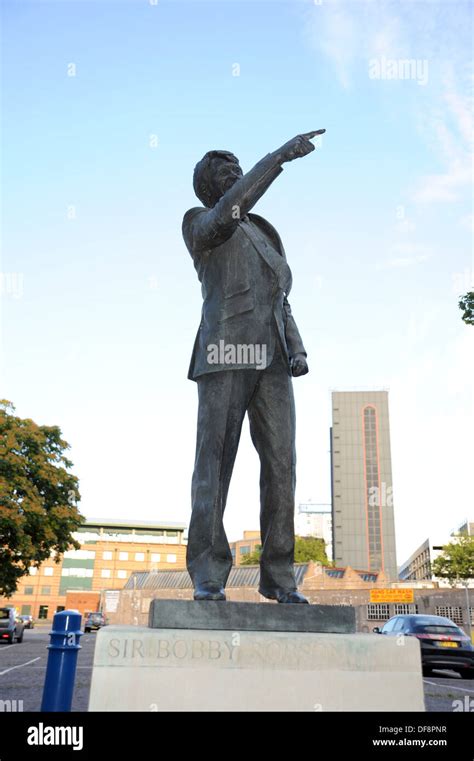 The Sir Bobby Robson statue at Ipswich Town Football Club Portman Road ...