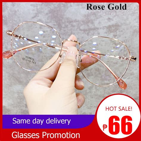 Glasses Korean Anti Rad Glasses Round Metal Frame Eyeglasses Women/men Replaceable Lens ...