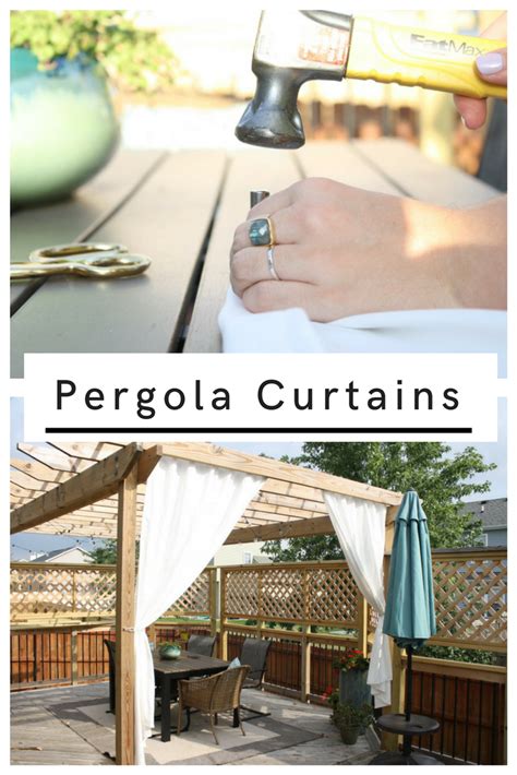 DiY Pergola Curtains • diy mama | Pergola curtains, Outdoor pergola ...