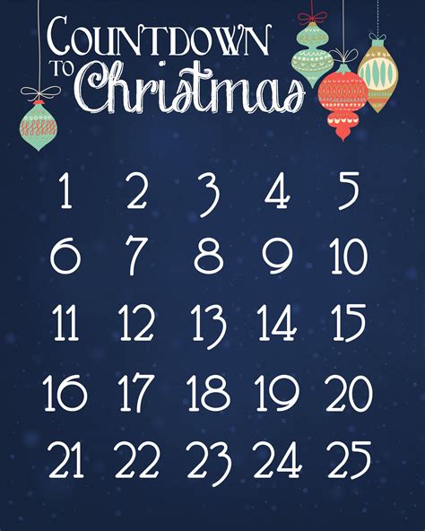 Christmas Countdown Calendar FREE Printable - How to Nest for Less™