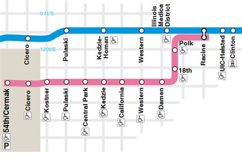 Cta Pink Line Map - Bay Area On Map