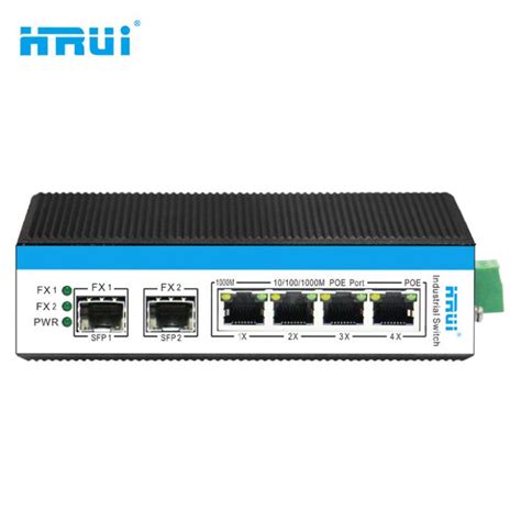 Sản phẩm 6 Ports Industrial Gigabit Ethernet POE Switch