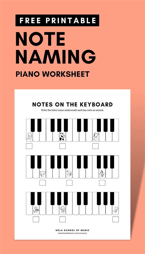 Free Printable Piano Note Naming Worksheet | NOLA School of Music in ...