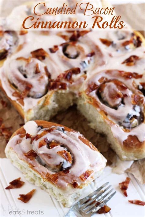 Candied Bacon Cinnamon Rolls - Julie's Eats & Treats