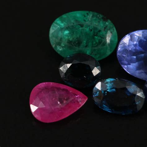 Loose 5.32 CTW Gemstones Including Ruby, Emerald and Sapphire | EBTH