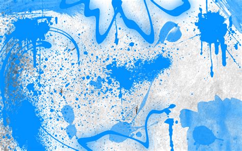 Blue Artistic Graffiti - HD Wallpaper