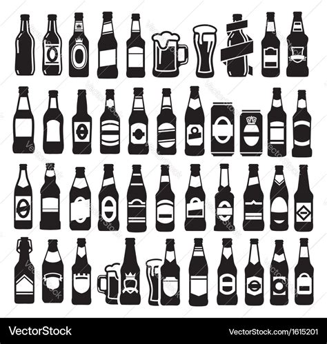 Beer bottles Royalty Free Vector Image - VectorStock