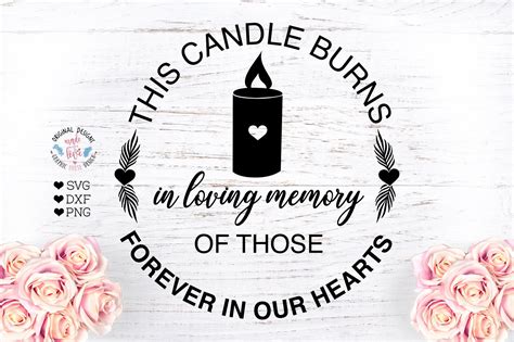 This Candle Burns in Loving Memory | Illustrations ~ Creative Market