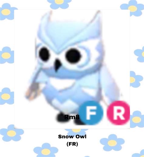 Snow Owl ( Roblox - Adopt Me ), Video Gaming, Gaming Accessories, In-Game Products on Carousell