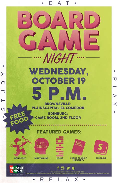 Board Game Night Poster :: Behance