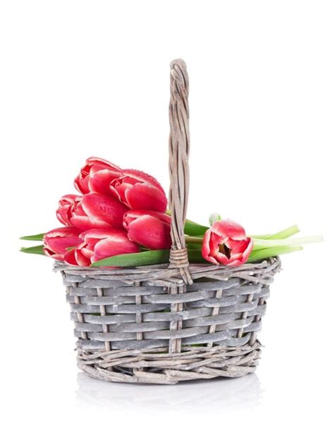 Premium Photo | Red tulip flowers bouquet