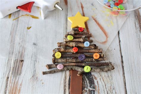 Popsicle Stick Christmas Tree Ornament