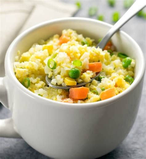 How to Make Cauliflower Fried Rice in the Microwave - Kirbie's Cravings