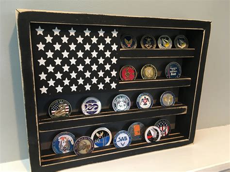 12 x 15 40 Coins US Flag Military Challenge Coin | Etsy | Challenge coin display, Challenge coin ...