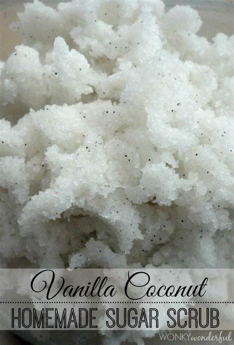 Easy Homemade Body Scrub: Vanilla Coconut - WonkyWonderful