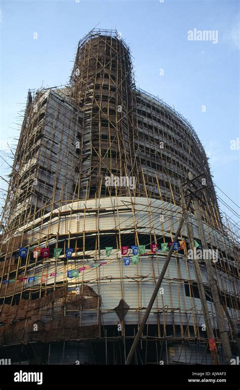 Bamboo Scaffolding Xian Silk Road China Stock Photo - Alamy